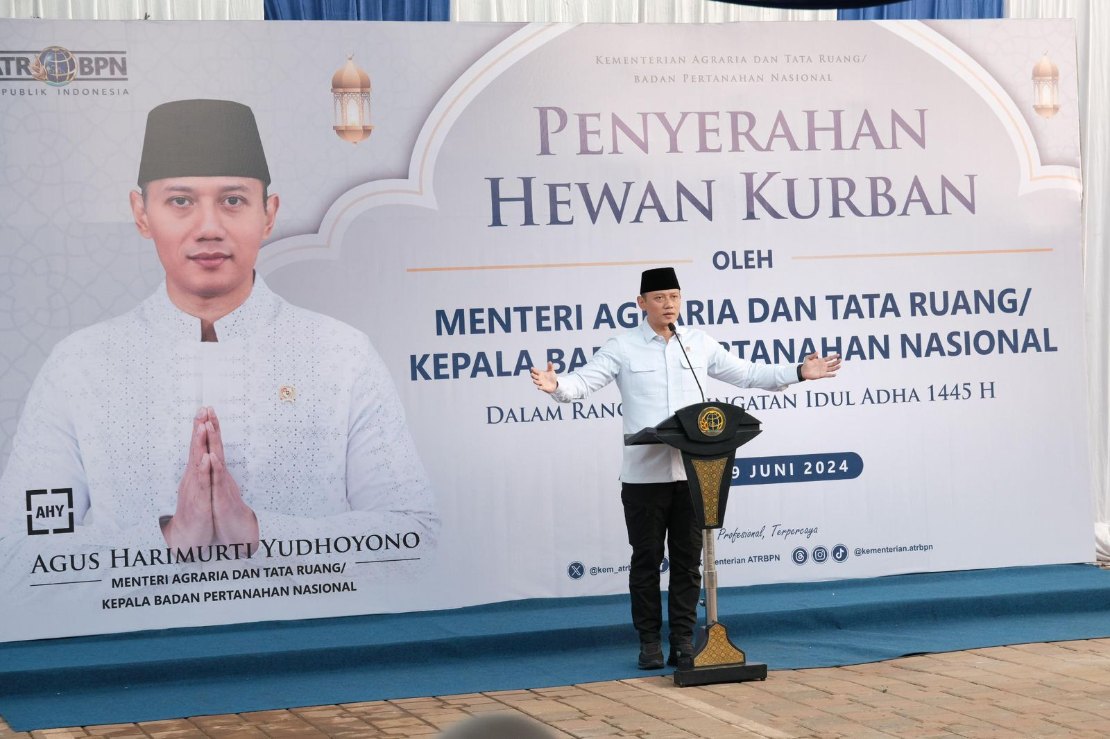 Menteri ATR/BPN Agus Harimurti Yudhoyono (SinPo.id/Dok ATR/BPN)