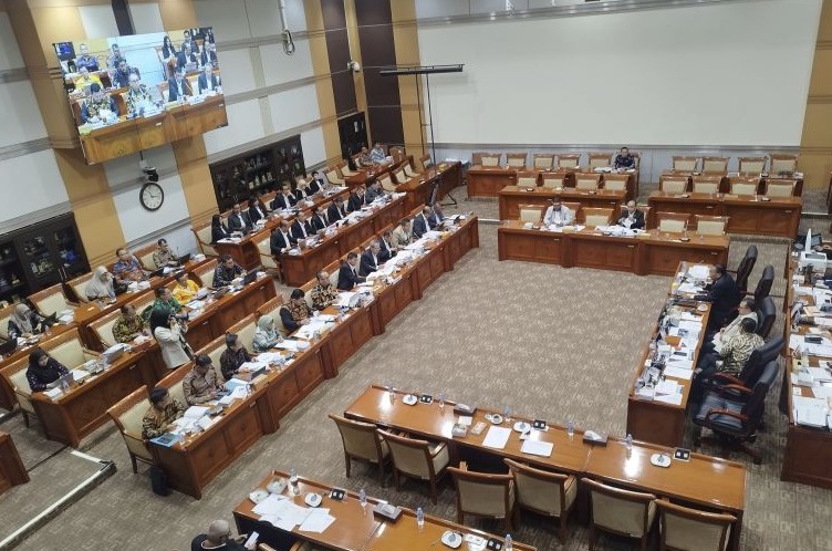 Rapat kerja KPK bersama Komisi III DPR RI di Kompleks Parlemen, Jakarta pada Selasa, 11 Juni 2024. (SinPo.id/Antara)