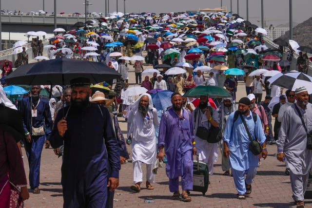 Ilustrasi cuaca panas ekstrem di Arab Saudi. (SinPo.id/AP)