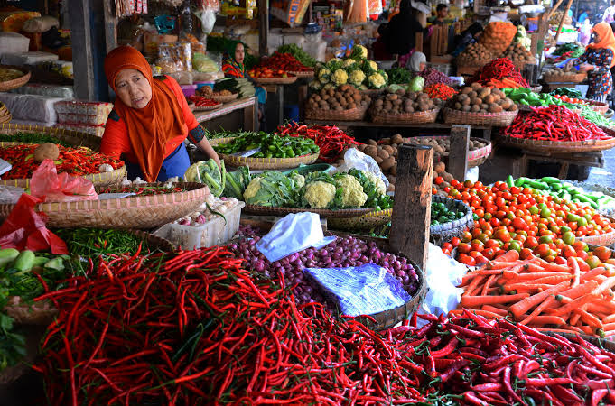 Komoditas bahan pangan di pasar (SinPo.id/Pemprov Aceh)