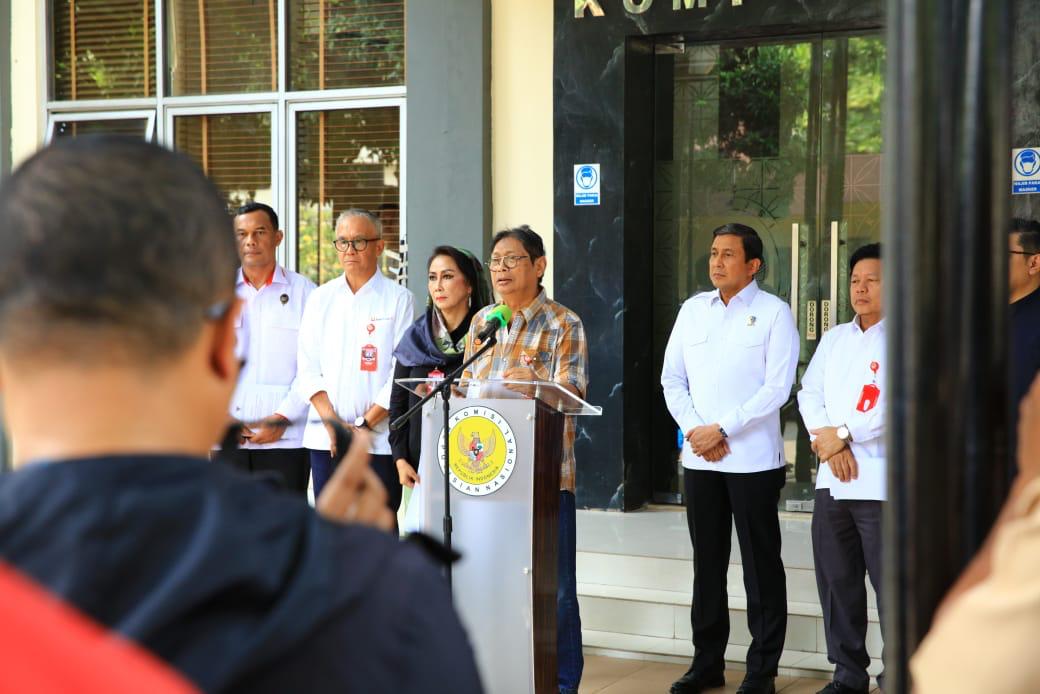 Ketua Pansel Kompolnas Hermawan Sulistyo saat jumpa pers (SinPo.id/ Dok.Kompolnas)