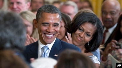 Presiden Barack Obama dan ibu negara Michelle Obama  (SinPo.id/AP