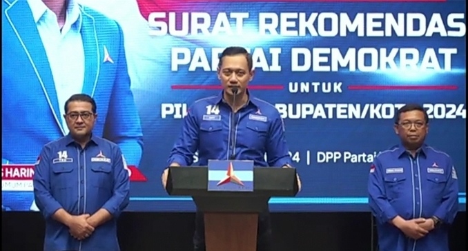 Ketua Umum Partai Demokrat Agus Harimurti Yudhoyono (SinPo.id/Tio Pirnando)