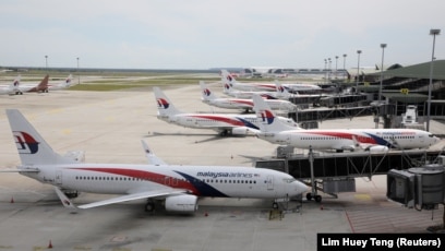 Pesawat Malaysia Airlines terparkir di Bandara Internasional Kuala Lumpur, Sepang, Malaysia (SinPo.id/Reuters)