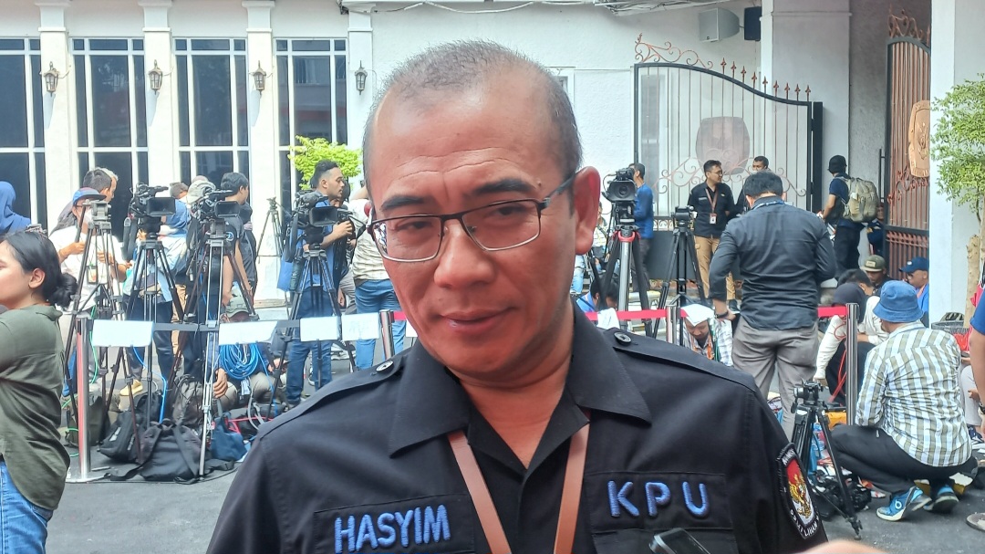 Ketua KPU Hasyim Asy'ari (SinPo.id/Anam)