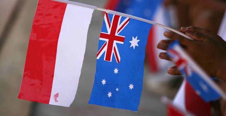 Bendera Indonesia-Australia (SinPo.id/Australian Institute)