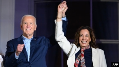 Presiden AS Joe Biden (Kiri) dan Wakil Presiden AS Kamala Harris (SinPo.id/AFP)