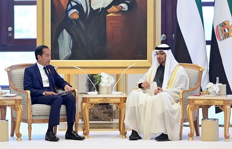 Presiden Joko Widodo dan Presiden UEA Mohammad bin Zayed (SinPo.id/Setpres)