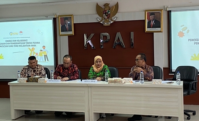 KPAI dan PPATK tandatangani MoU Pencegahan TPPU yang melibatkan anak (SinPo.id/ Tio Pirnando)