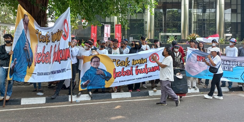 GMPH gelar aksi di depan gedung KPK (Sinpo.id)