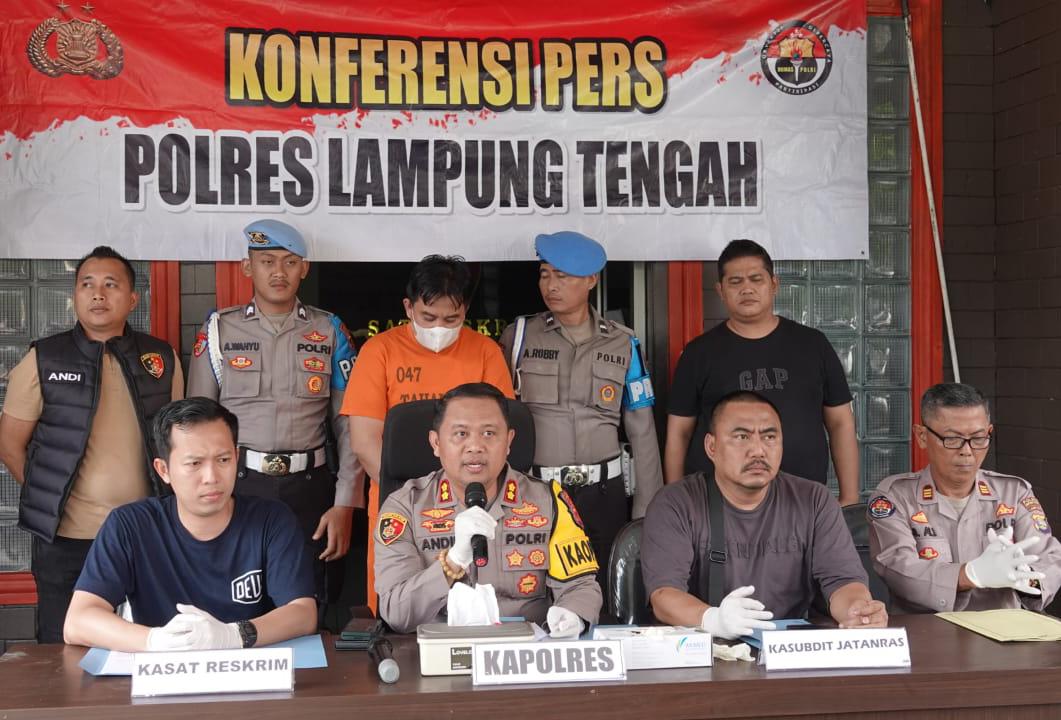 Konferensi Pers Polres Lampung Tengah