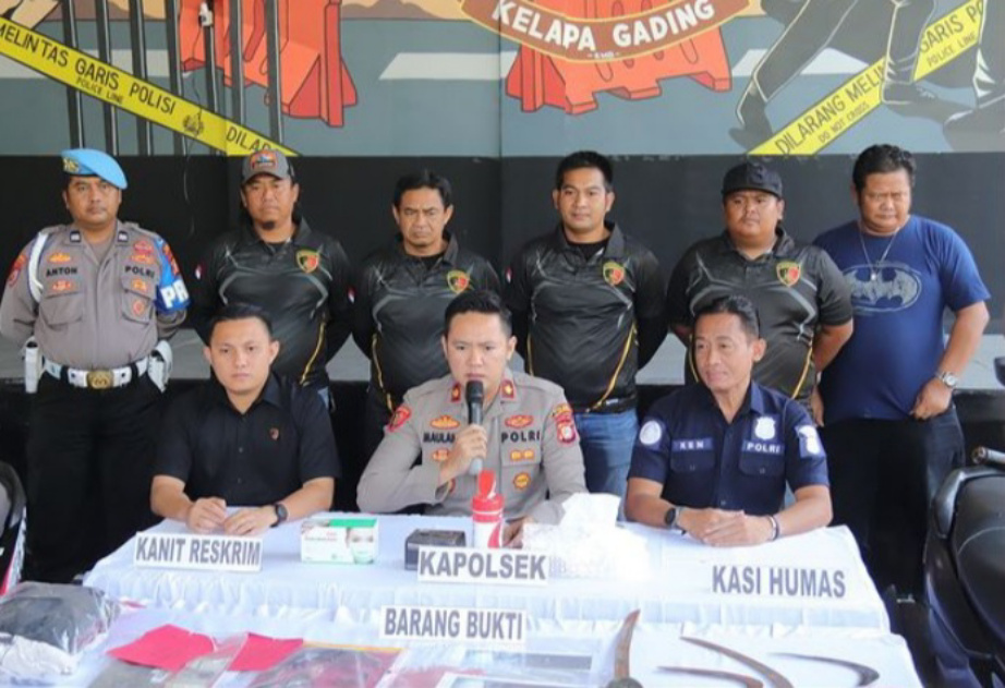 Konferensi pers kasus curanmor (SinPo.id/ Humas Polres Jakut)