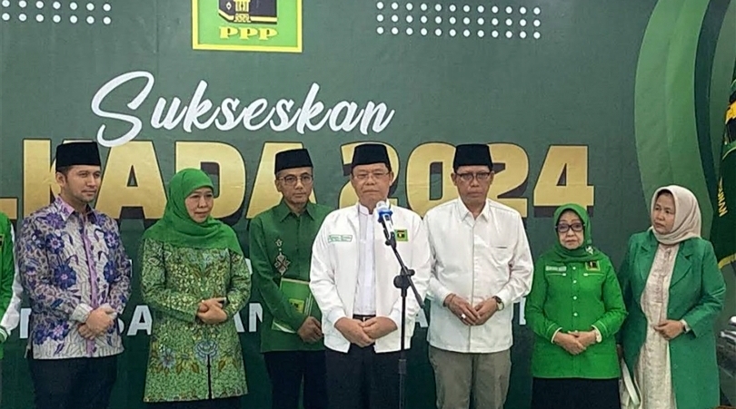 Deklarasi PPP resmi mengusung Khofifah-Emil (SinPo.id/Tio Pirnando)