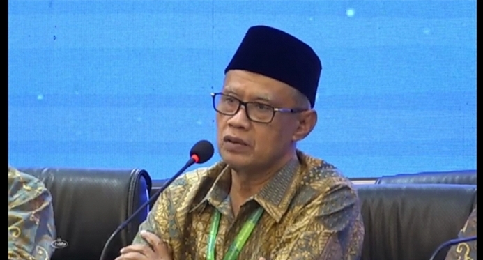 Ketua Umum PP Muhammadiyah Haedar Nashir (SinPo.id/YouTube Muhammadiyah)