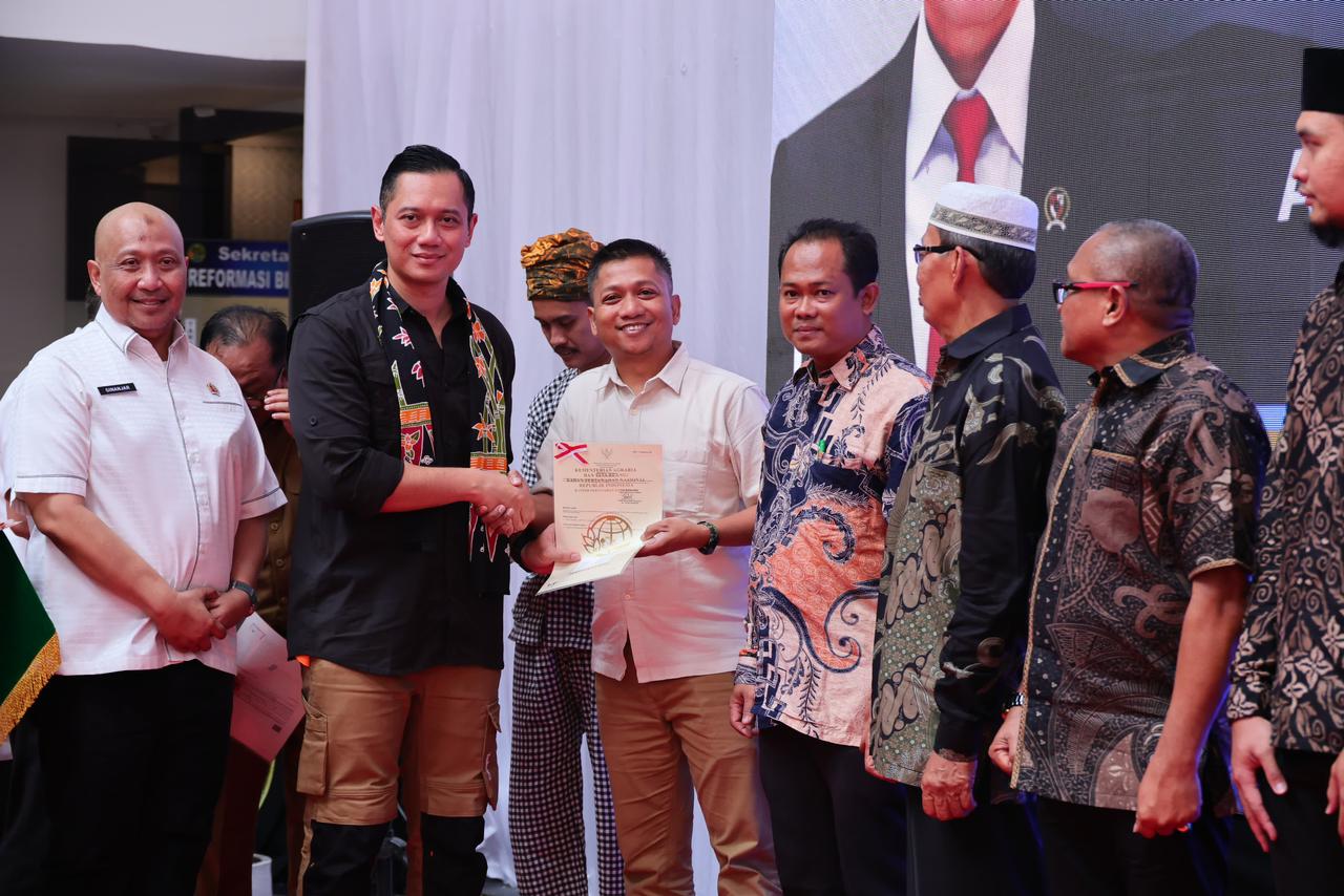 Menteri ATR/BPN Agus Harimurti Yudhoyono (SinPo.id/ATR/BPN)