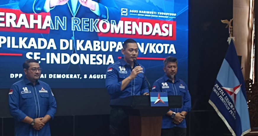 Ketum Partai Demokrat Agus Harimurti Yudhoyono (SinPo.id/ Sigit Nuryadin)