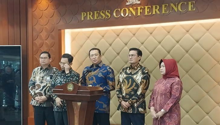 Konferensi pers MPR RI (SinPo.id/ Galuh Ratnatika)