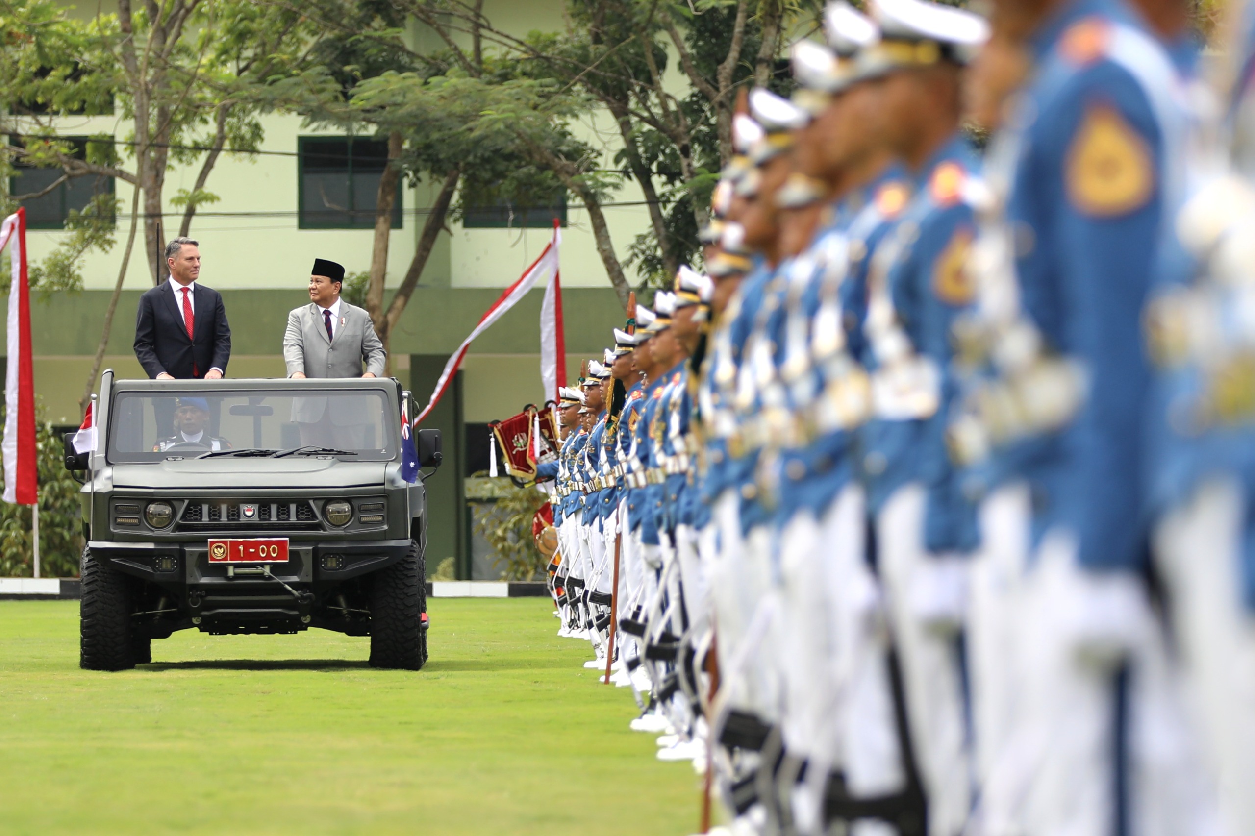 Menhan Prabowo Subianto dan Menhan Australia Richard Marles MP (SinPo.id/ Tim Media Prabowo)