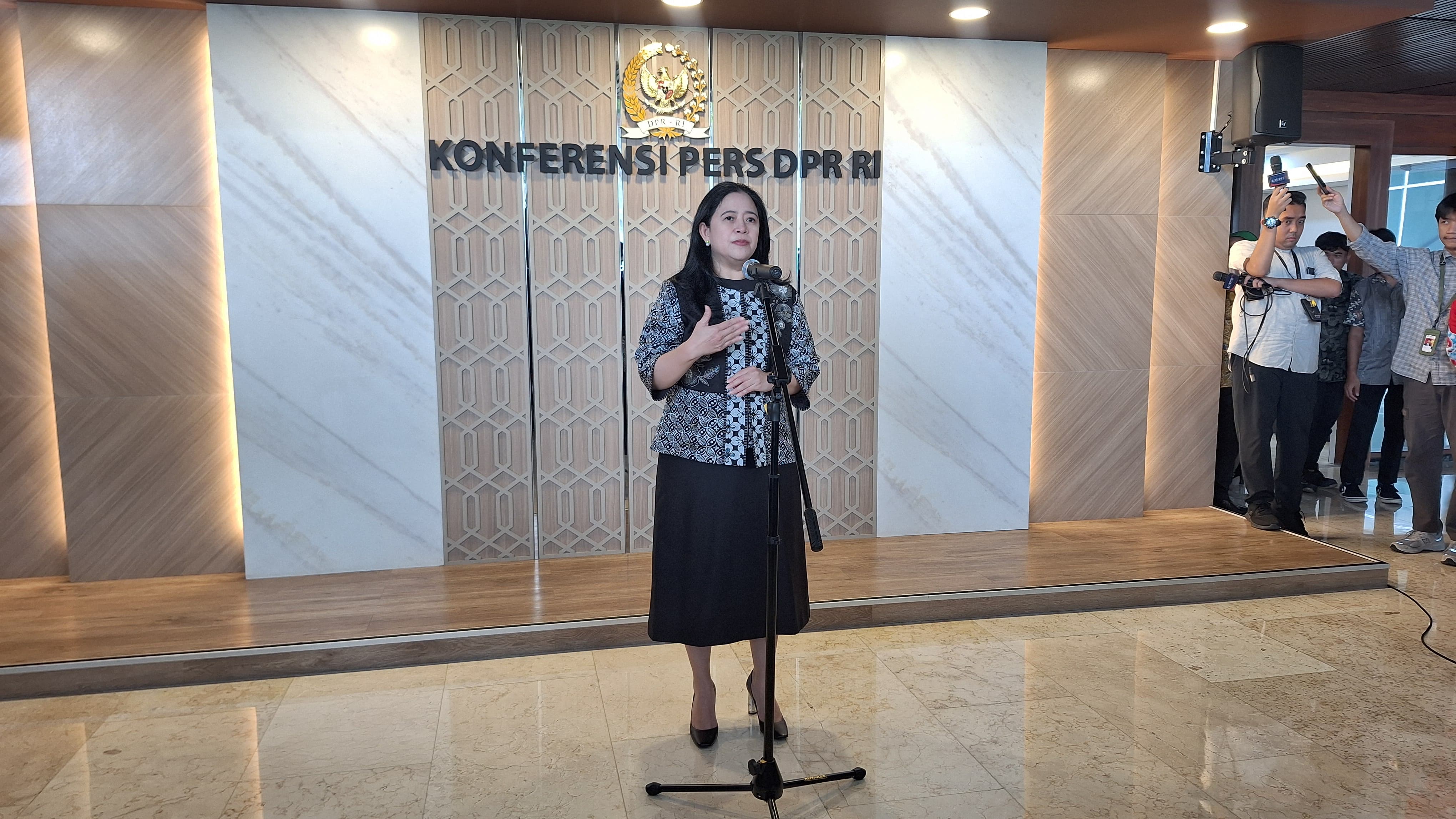 Ketua DPR RI Puan Maharani (SinPo.id/ Galuh Ratnatika)