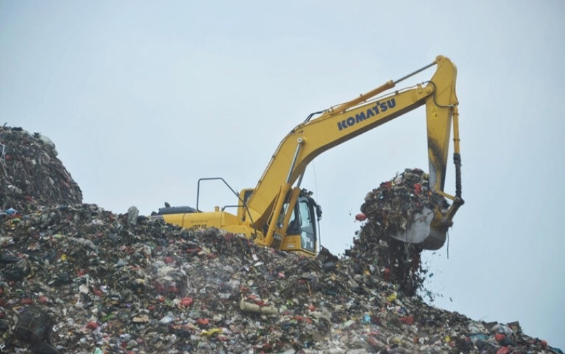 Tempat pembuangan sampah di Bantargebang Bekasi (SinPo.id/Pemprov DKI)