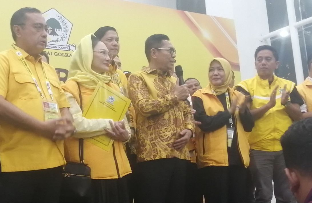 Ketua SC Munas Golkar, Adies Kadir. (SinPo.id/Tio)