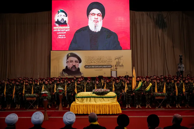 Pemimpin Hizbullah Hassan Nasrallah (SinPo.id/Reutres)