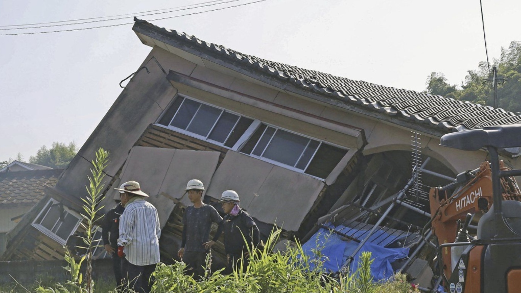 Kerusakan akibat gempa yang melanda sejumlah wilayah di Jepang pada 9 Agustus lalu. (SinPo.id/AP)