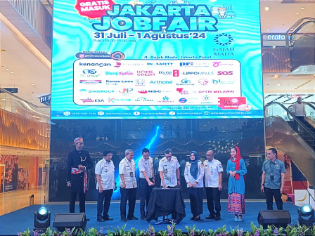 Job Fair Gajah Mada Gambir (SinPo.id/ beritajakarta)