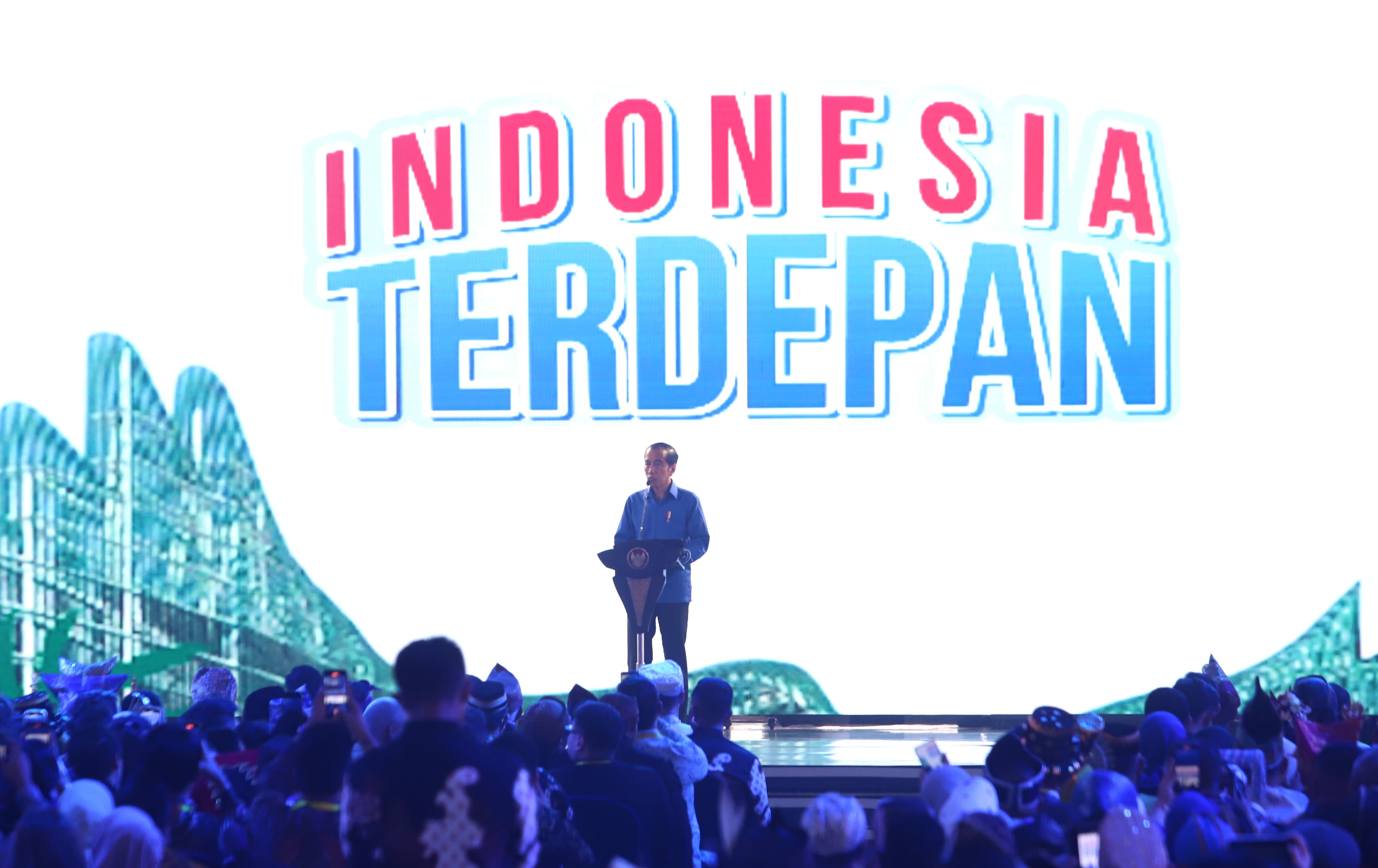 Presiden Joko Widodo saat pembukaan Munas PAN (SinPo.id/ Ashar)