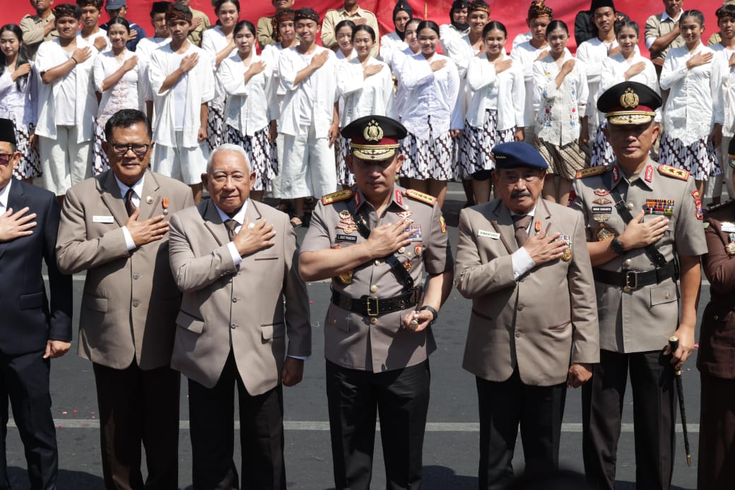 Kapolri Jenderal Pol Listyo Sigit Prabowo di Hari Juang Polri (SinPo.id/ Ashar)