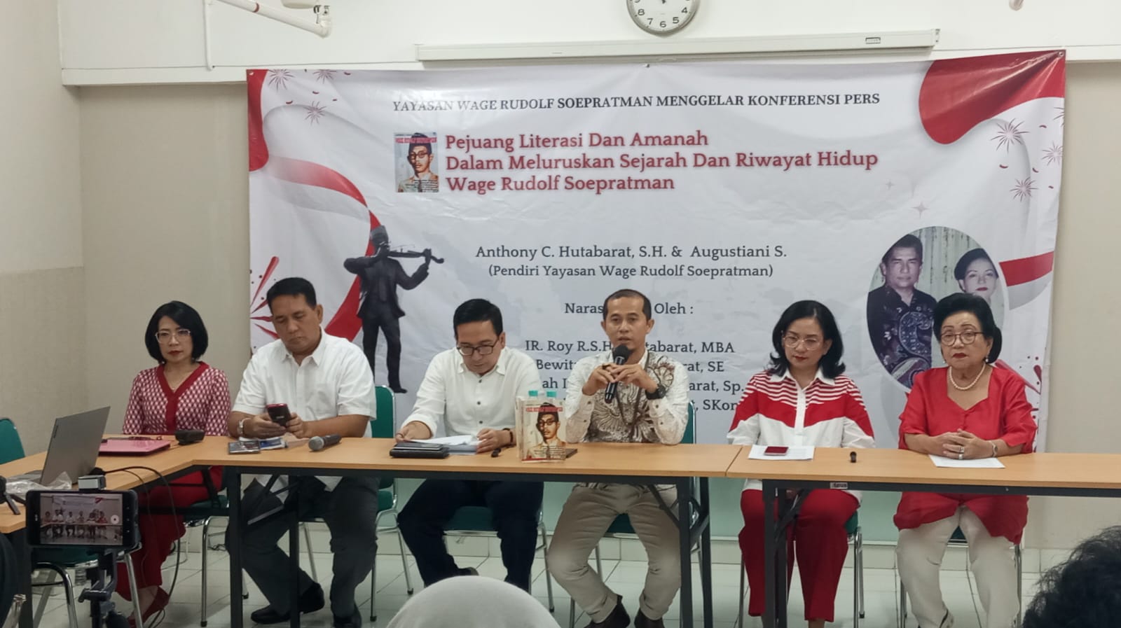 Konferensi pers keluarga WR Soepratman (Sinpo.id/Yayasan WR Soepratman)