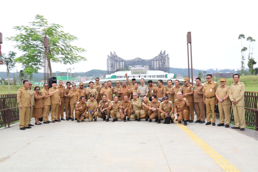 Kunjungan para Kepala daerah di IKN (SinPo.id/ Kemendagri)