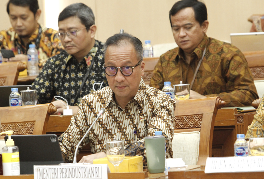 Menteri Perindustrian Agus Gumiwang Kartasasmita. (SinPo./Ashar)