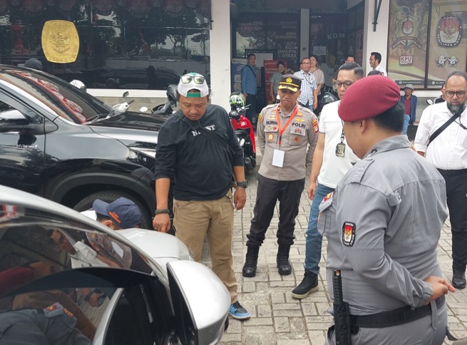 Lokasi teror bangkai ayam di KPU Jakut (SinPo.id/ Dok. Polres Jakut)