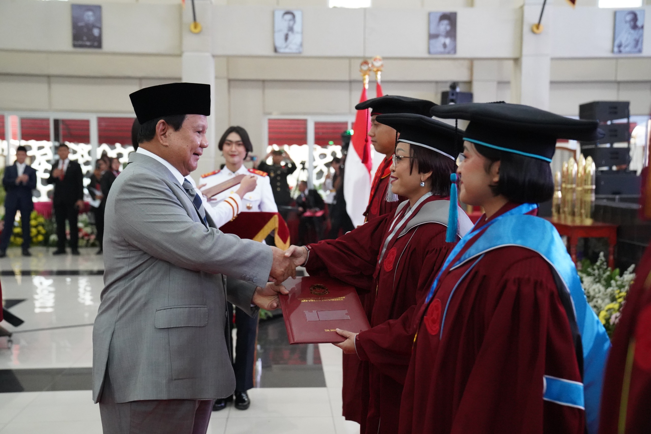 Prosesi wisuda mahasiswa Unhan (Sinpo.id/Kemhan)