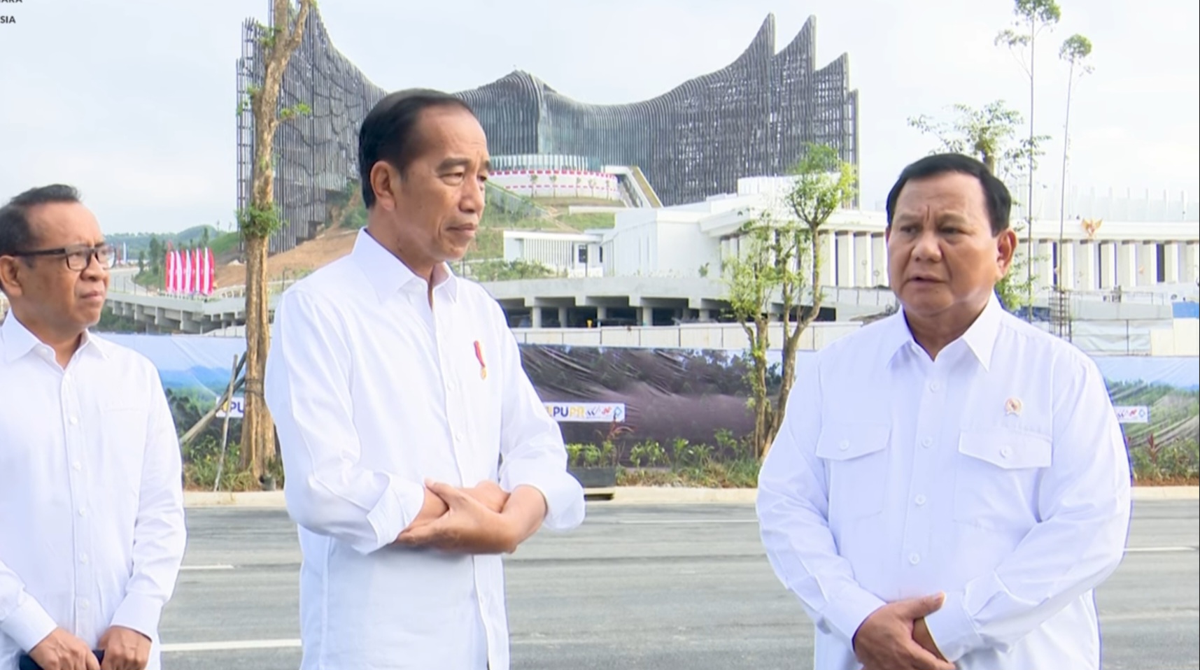 Prabowo bersama Jokowi di IKN (SinPo.id/Youtube setpres)