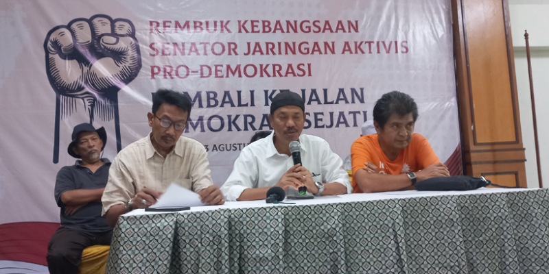 Konferensi pers Rembuk Kebangsaan ProDem di Hotel Kaisar Jakarta (Sinpo.id)