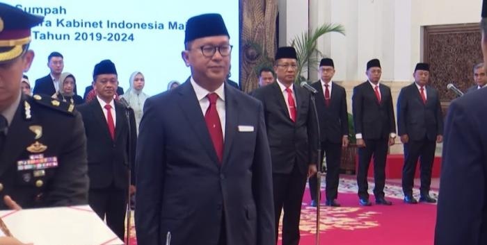 Rosan Roeslani dilantik jadi Menteri Investasi/Kepala Badan Koordinasi Penanaman Modal (SinPo.id/Setpres)