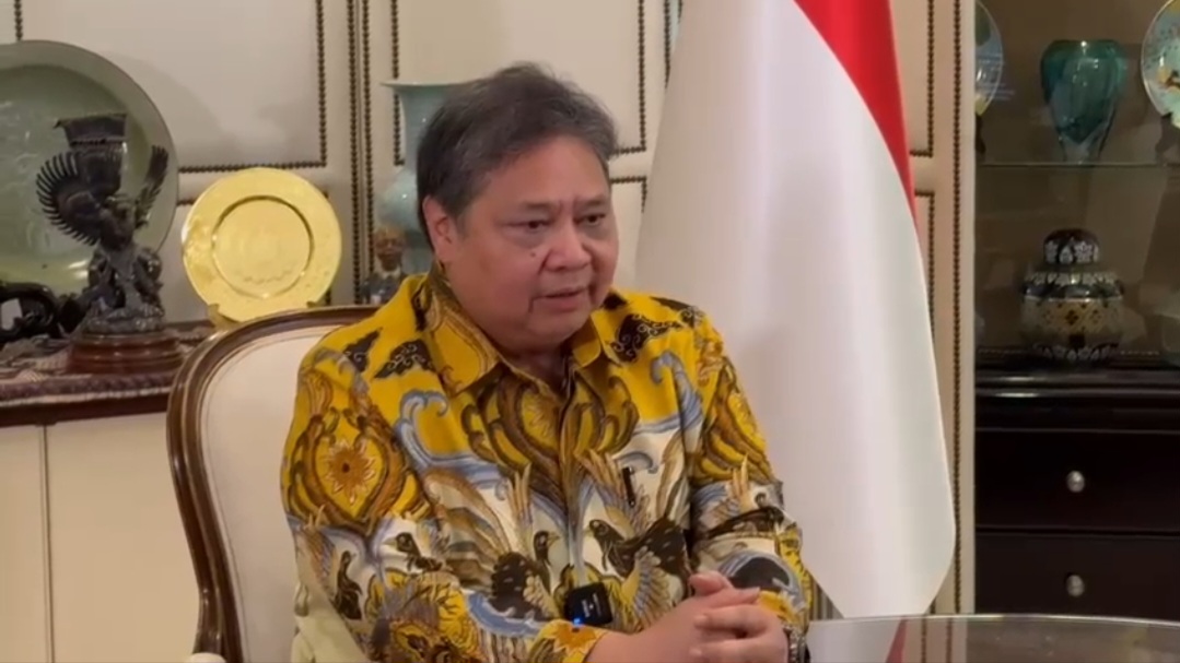 Ketua Umum DPP Partai Golkar Airlangga Hartarto. (SinPo.id/tangkapan layar)