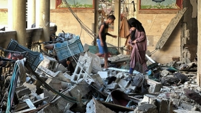 lokasi serangan Israel terhadap sekolah (SinPo.id/Reuters)