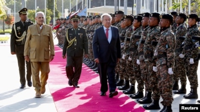 Sekjen PBB Antonio Guterres didampingi Presiden Timor Leste Jose Ramos-Horta (SinPo.id/Reuters)