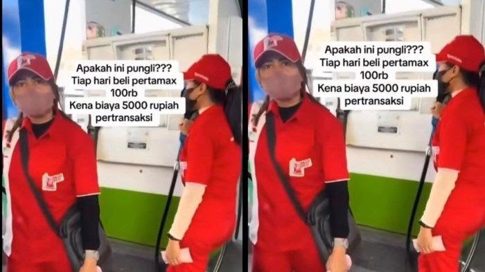 Video viral pungli di SPBU Bali (Sinpo.id/TikTok)