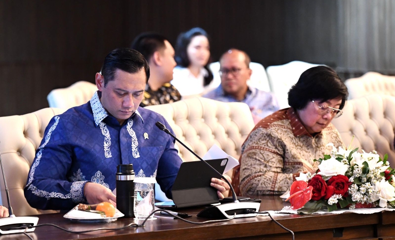Menteri ATR Agus Harimurti Yudhoyono (SinPo.id/ BPMI Setpres)