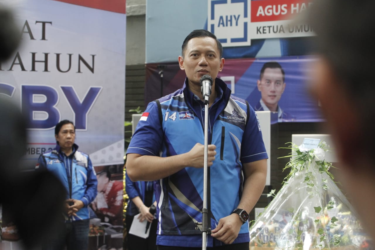 Ketua Umum Partai Demokrat Agus Harimurti Yudhoyono (SinPo.id/ Ashar)