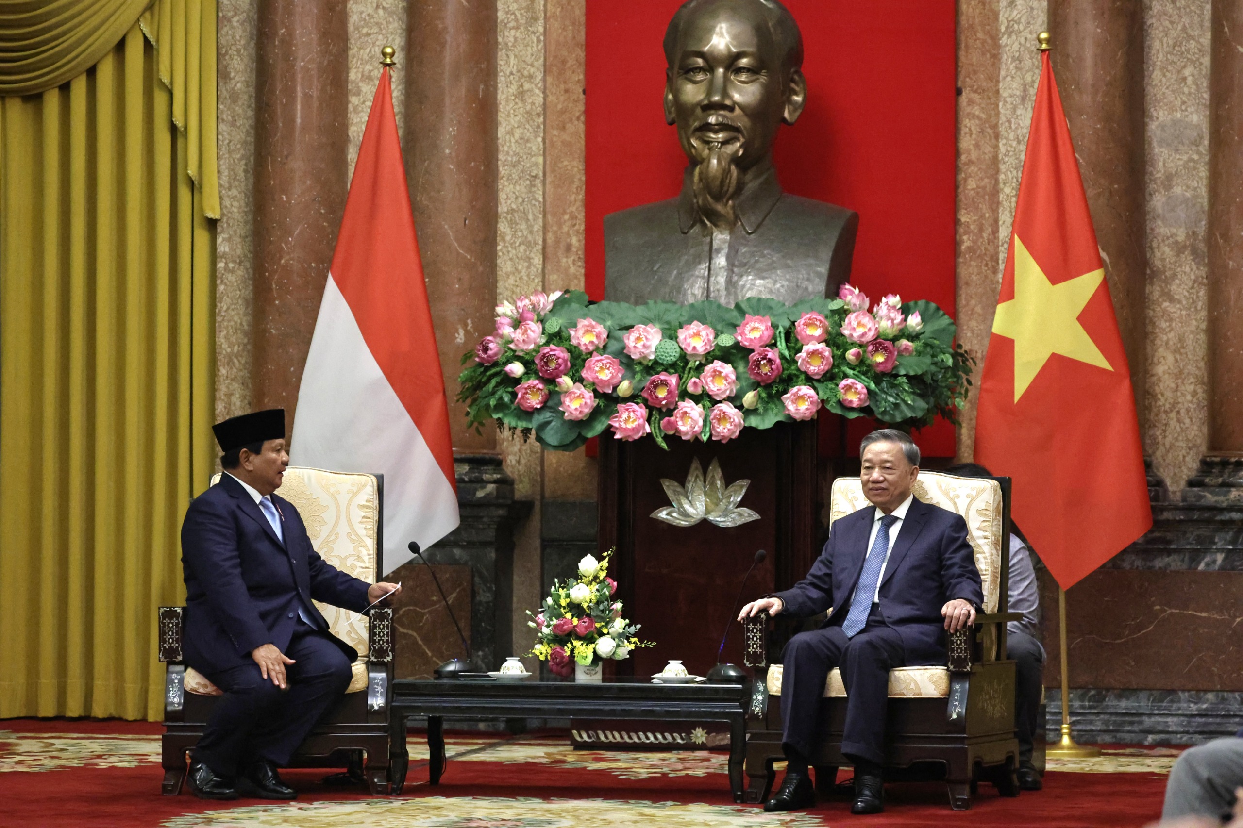 Prabowo bertemu dengan Presiden Vietnam H.E. Tô Lâm (SinPo.id/Media Gerindra)