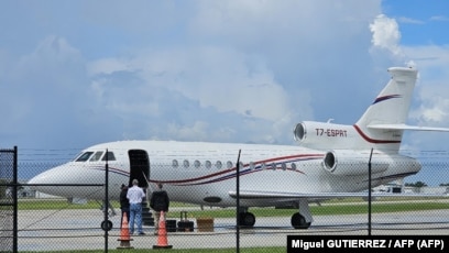 Pesawat Dassault Falcon 900EX milik Presiden Venezuela Nicolas Maduro (SinPo.id/AFP)