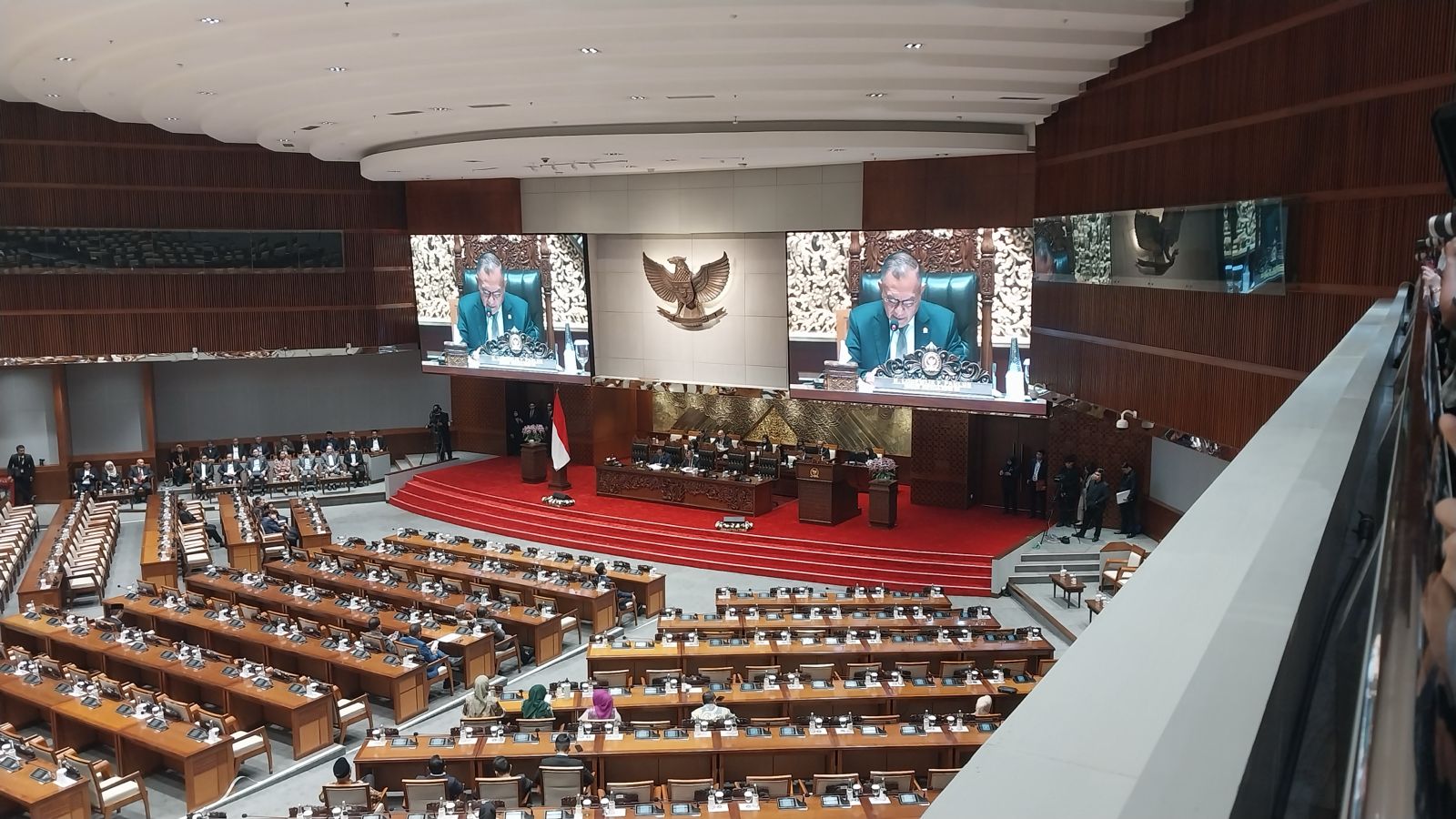 Rapat Paripurna ke-7 Masa Sidang I tahun sidang 2024-2025. (SinPo.id/Galuh Ratnatika)