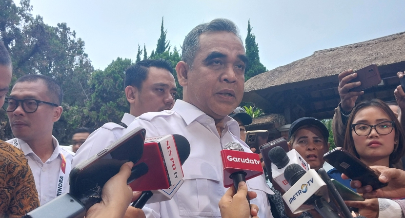 Sekjen Partai Gerindra Ahmad Muzani (SinPo.id/ Galuh Ratnatika)