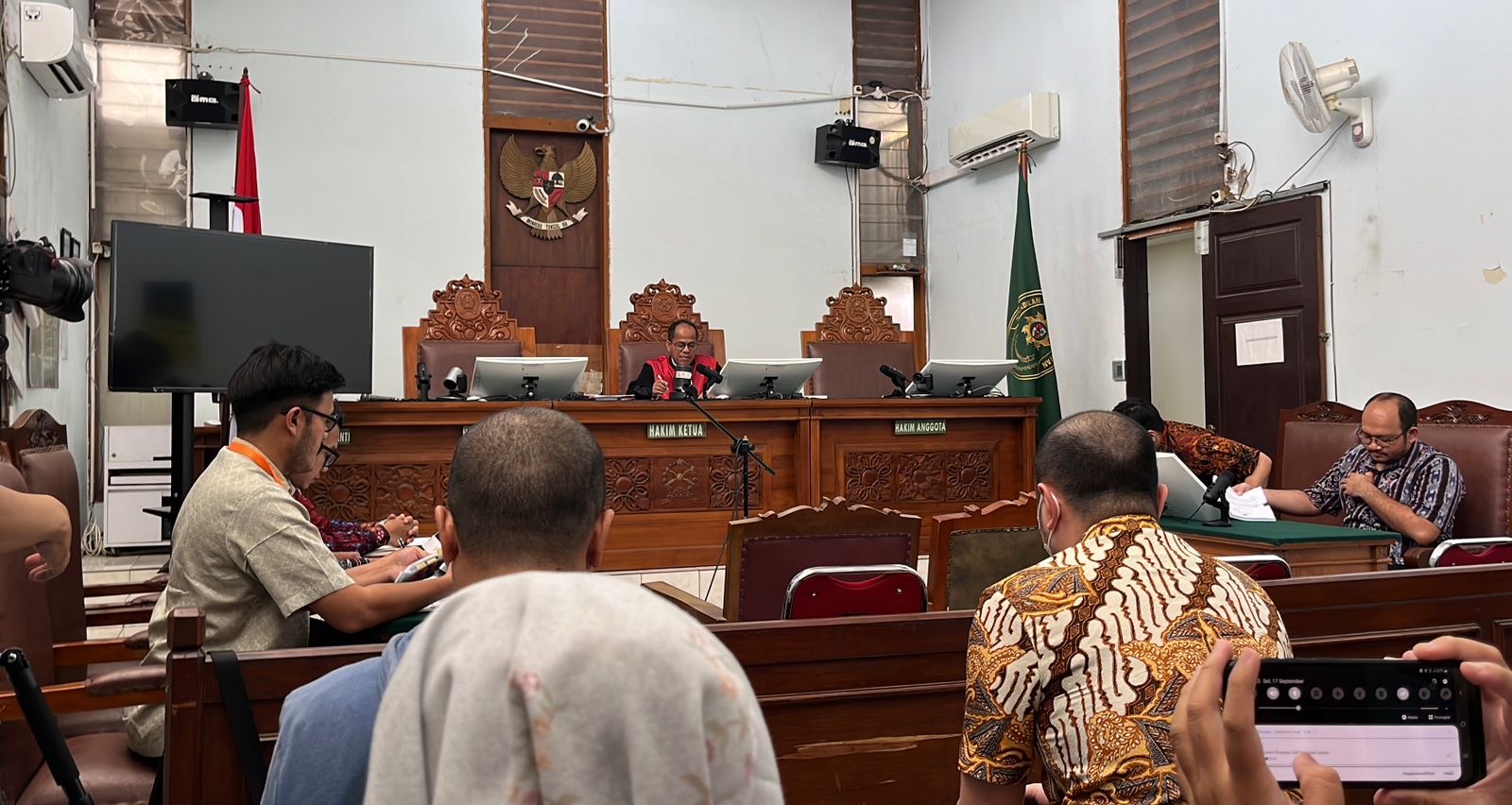 Sidang praperadilan tersangka kasus dugaan korupsi ASDP di Pengadilan Negeri Jakarta Selatan (SinPo.id/ Istimewa)