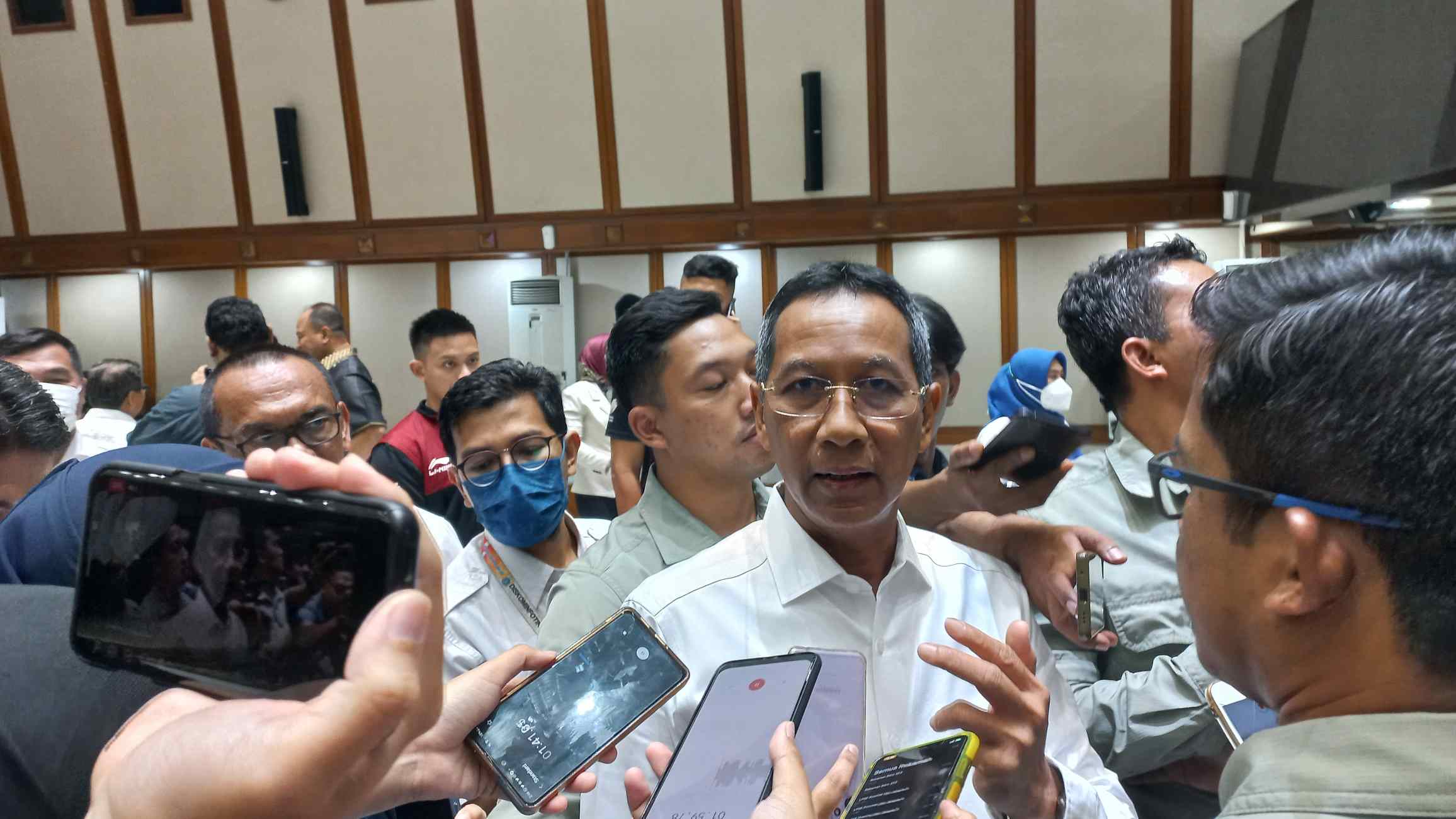 Pj Gubernur DKI Jakarta Heru Budi Hartono (SinPo.id/ Khaerul Anam)